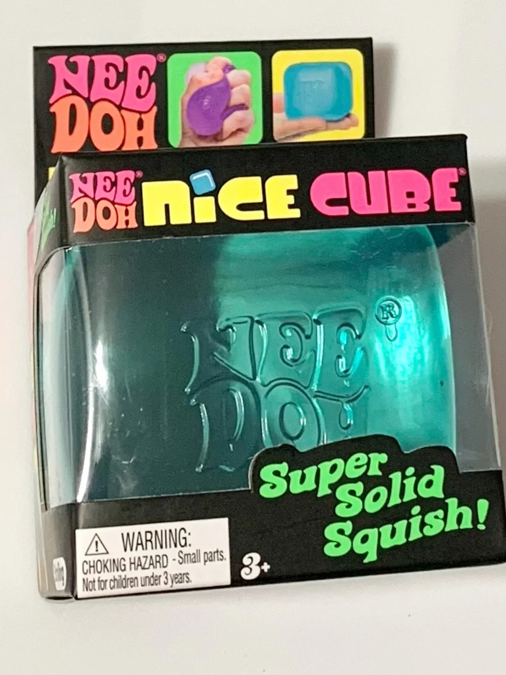 NEEDOH Nice Cube Blue Squishy NEE DOH Sensory Toy NEW